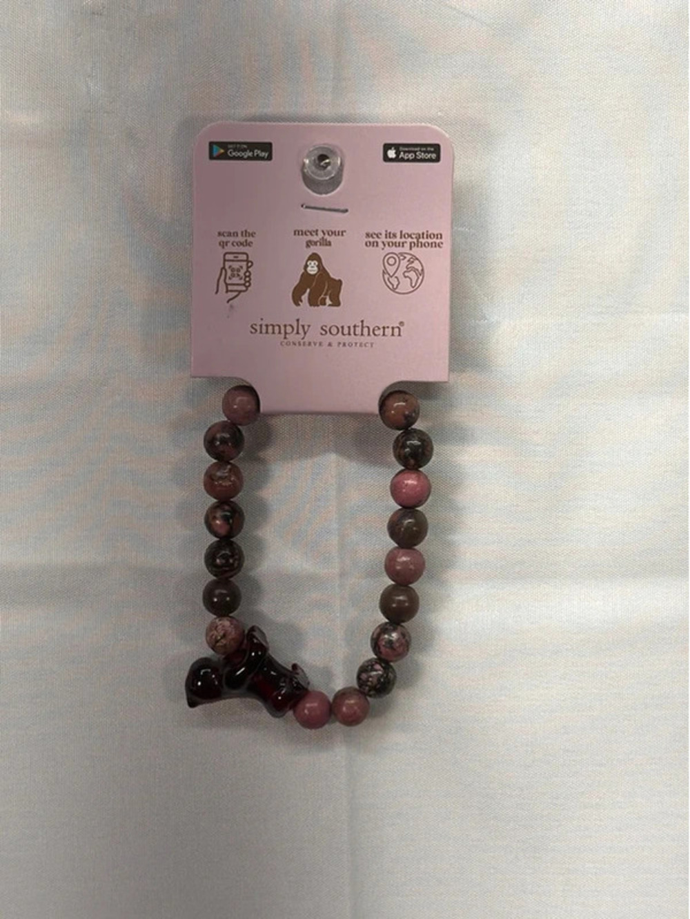 Simply Southern Gorilla Tracker Bracelet Beaded Animal Tracking